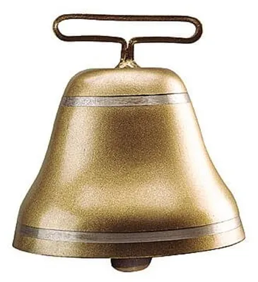 Produktbild von KAMER Stahlglocke rund | Bronzefarben | ø 145 mm | Riemenbreite 82 mm