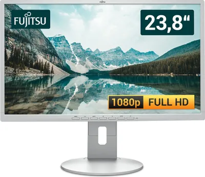 Produktbild von Fujitsu B24-8 T -  24 Zoll Full HD Monitor TFT Flachbildschirm - 1920 x 1080 Pixel - DisplayPort & VGA & DVI - 16:9 - 5ms - 1000:1 - 250cd/m² - interne Lautsprecher