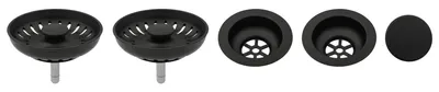 Obrázek produktu pro Sinks Komponenty pro granit. dvoudřez - černý plast