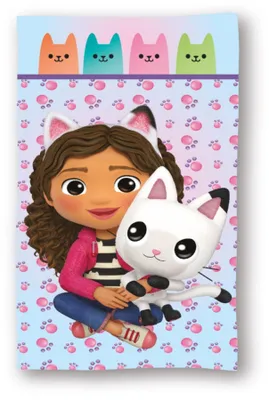Produktbild von Gabby's Dollhouse Strandtuch, 70 x 140 cm, 100 % Baumwolle