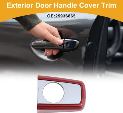 Image de Cache De Poignée De Porte Extérieure No.25936865 Cache De Poignée De Porte Pour Buick Regal Lacrosse Encore Pour Chevrolet Cruze Malibu Abs Rouge