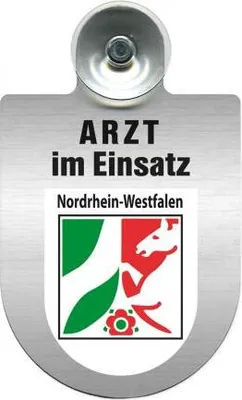 Produktbild von Einsatzschild Windschutzscheibe incl. Saugnapf - Arzt im Einsatz - 309352 - incl. Regionen nach Wahl Color - Region Nordrhein-Westfalen