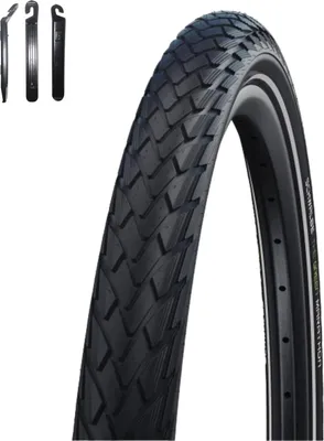 Produktbild von 1 x Schwalbe Marathon Fahrradreifen Green Guard Reflex Pannenschutz 40-622 (28 x 1,50) inkl. 3 Reifenheber