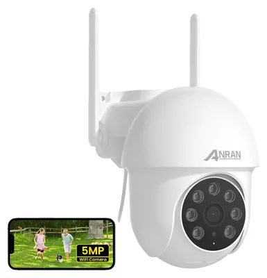 Produktbild von Sicherheitskamera, 5MP, intelligente Nachtsicht, 5MP Kamera ANRAN APP, EU Stecker