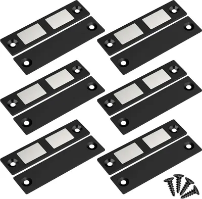 Produktbild von Ultradünne Kastentürmagneten - 6 Stück Magnetische Türstopper für Kleiderschränke und Möbel