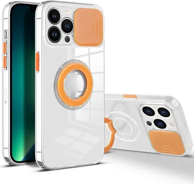 Produktbild von König Design Hülle kompatibel mit Apple iPhone 13 Pro Kunststoff Soft Handyhülle - Handy Case Orange