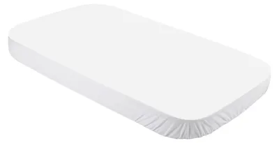Produktbild von Spannbettlaken Baumwolle – 7-in-1 – 124 x 73 cm – Weiß