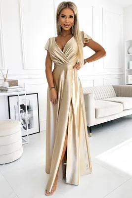 Produktbild von Kleid NUMOCO CRYSTAL 411-7 BEIGE Größe: XL