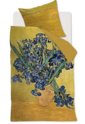Produktbild von Beddinghouse x Van Gogh Museum Irises Bettwäsche Farbe Gelb 135x200cm+80x80