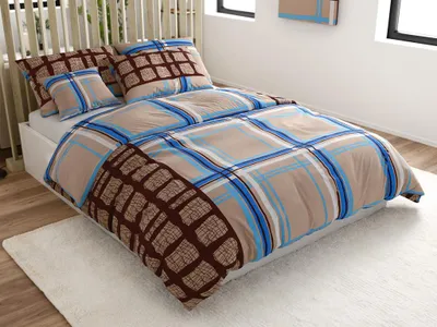 Obrázek produktu pro Povlečení z mikrosaténu TESSIMO, béžové 70x90 + 140x200