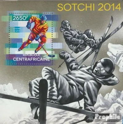 Produktbild von Briefmarken Zentralafrikanische Republik 2014 Mi Block 1170 (kompl. Ausgabe) postfrisch Sotschi 2014