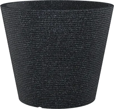 Produktbild von Scheurich Coneo 242, Topfpflanzer, Freistehend, Kunststoff, Schwarz, Rund, Draußen