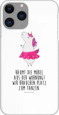 Produktbild von Mr. & Mrs. Panda Iphone 11 Pro Handyhülle Einhorn Ballerina - Weiß - Geschenk, Tanzen, Wohnung, Premium Kunststoff, Einhörner, Handy Case, Geburtstag, Unicorn