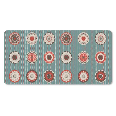 Produktbild von MuchoWow® Mauspad Mousepad Bohème - Blumen - Vintage - Design 60x30 cm - Mousepads - Maus Mat - Pad - Mausunterlage - Nachhaltig