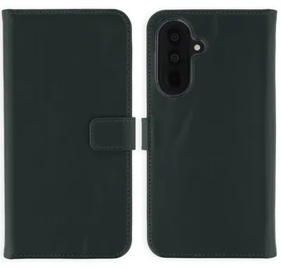 Productafbeelding van Selencia Echt Leren Bookcase voor de Samsung Galaxy A37 (5G) - Groen