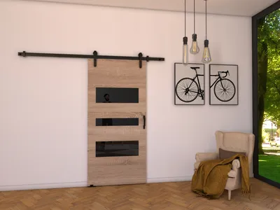 Zdjęcie produktu dla MINIO drzwi przesuwne LIFT C 86 cm drzwi pokojowe | dąb sonoma