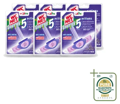 Produktbild von 6 x WC Net Toiletstein Lavendel - Vorratspackung - 6 Stücke