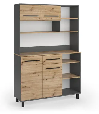 Zdjęcie produktu dla Bufet kuchenny Vicco Pure Dąb artisan/Antracyt 120.2 x 177 cm, Model 59911