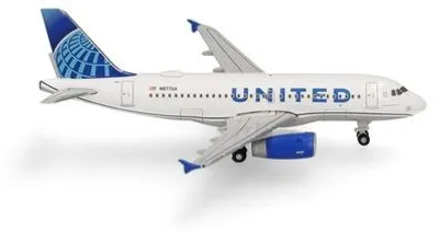 Produktbild von Herpa 538756 - 1/500 United Airlines Airbus A319 - Neu