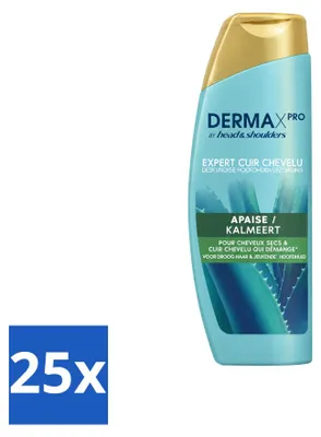 Obrázok produktu pre 25 kusov šampónu Head & Shoulders DermaX Pro proti lupinám, upokojujúci, objem 470 ml - výhodný balík