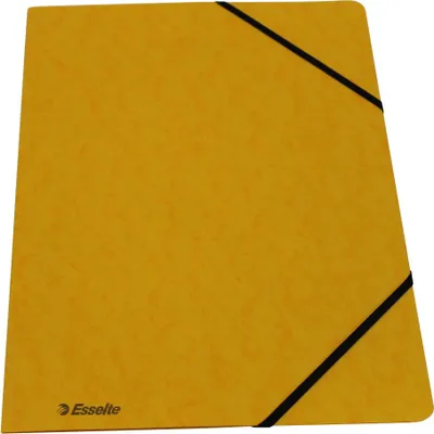 Obrázek produktu pro Esselte 44203, Složka s klapkami, A4, Karton, Žlutá, 450 g/m², Elastická gumička
