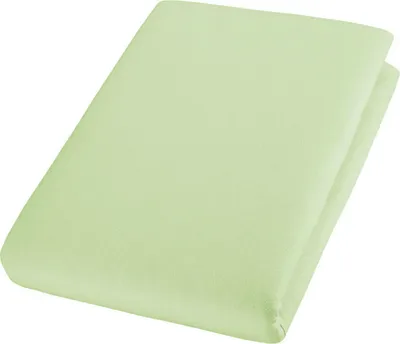 Produktbild von Cotonea Bio Spannbettlaken Jersey Steghöhe bis 18cm Farbe Hellgrün-I103 Größe 140x200 cm