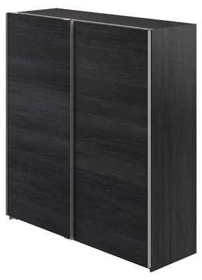 Produktbild von Moderner Kleiderschrank mit 2 Schiebetüren, 61 x 180 x 197 cm, Grau