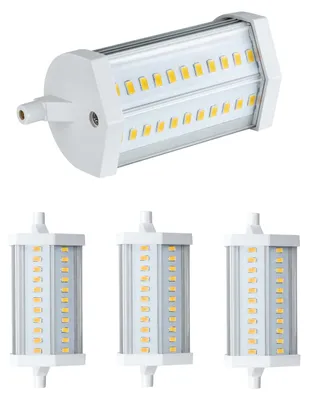 Image de 3 ampoules LED Paulmann Premium, culot R7s, 12W, 230V, lumière blanche neutre, dimmables