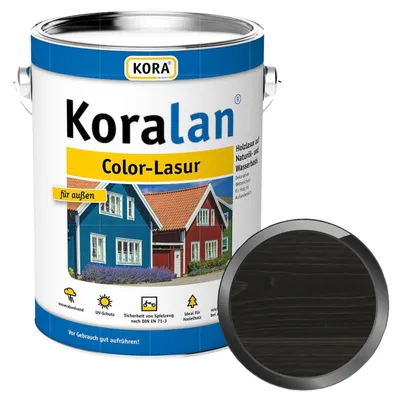 Produktbild von KORA Koralan Color-Lasur 2.5 Liter Ebenholz