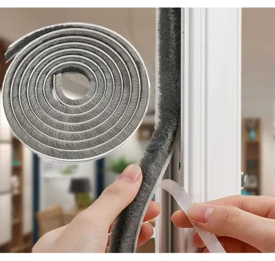 Obrázok produktu pre Samolepiaca tesniaca guma, 9x23 mm, sivá, 5 metrov, určená na tesnenie dverí a okien
