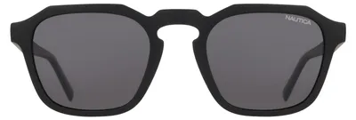 Produktbild von Nautica Men's Sunglasses N916SP - Matte Black with Polar Smoke Lens