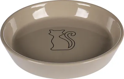 Produktbild von Flamingo Futter- und Trinknapf Auri rund taupe
