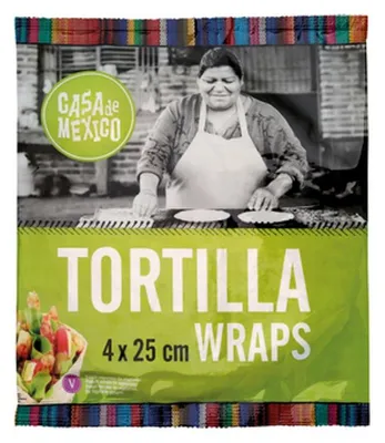 Obrázek produktu pro Pšeničná tortilla Casa de Mex 4 x 25 cm, 240 g