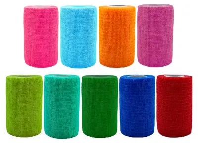 Produktbild von Selbstklebender Verband, 7,5 cm x 4,5 m, elastische Binde für Sport und Tiere
