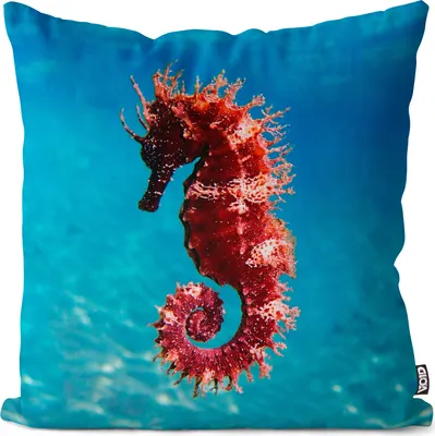 Produktbild von VOID Seepferdchen Meer Urlaub Kissenbezug Kissenhülle Sofakissen Kissen Deko Outdoor-Kissen Dekokissen
