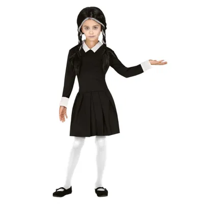 Obrázek produktu pro Dětský kostým Wednesday - Addamsova rodina - Halloween - vel. 3-4 let