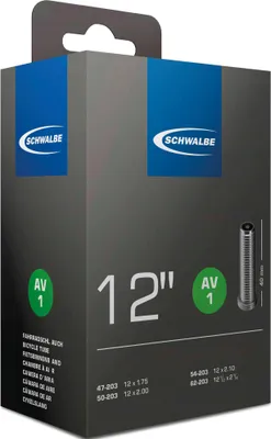 Obrázok produktu pre Schwalbe 12' duša 'AV 1', 12 1/2x1,75-2 1/4' (47/62-203) AV, čierna (1 kus)