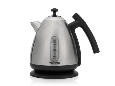 Produktbild von Tristar Digitaler Wasserkocher WK-3403 Elektro, 2200 W, 1,7 l, Edelstahl, 360° drehbarer Sockel, Silber
