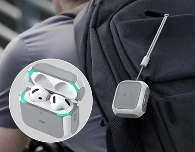 Immagine prodotto di Custodia ibrida ESR Orbit (HaloLock) per AirPods 4 Bianco