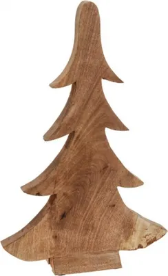 Produktbild von Weihnachtsbaum 42cm Braun Holz Holzbaum Dekoration Fichte Weihnachten Advent