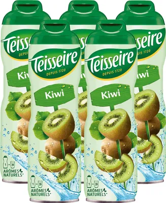 Produktbild von Teisseire Getränke-Sirup Kiwi 600ml - Intensiv im Geschmack (5er Pack)