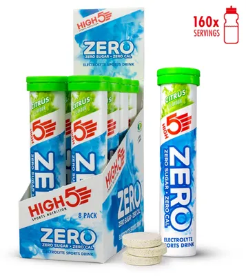 Image de HIGH5 ZERO, comprimés effervescents aux agrumes, sans sucre, 20 comprimés