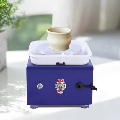 Zdjęcie produktu dla Elektryczna maszyna z kołem ceramicznym Mini koło garncarskie Maszyna z kołem ceramicznym Tarcza obrotowa 2000 obr