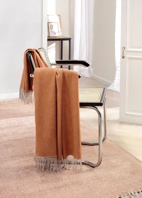 Produktbild von Biederlack Plaid Farbe Rust Größe 130x170 cm