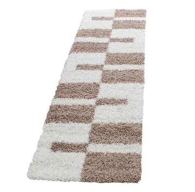 Produktbild von Hochflor Teppich GALA Beige 80 x 250 cm