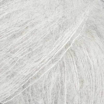 Produktbild von DROPS Silk Mohair 44 Handstrickgarn Mohair Seide 25 g 210 m Mondschein Cremeweiß