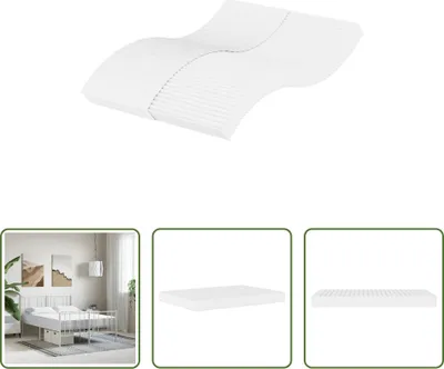 Image de The Living Store Matelas mousse Blanc 140x190 cm degré de fermeté H2 H3