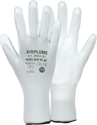 Obrázek produktu pro Rukavice Cofra AIRPLUME - bílé, Barva: Bílá, Velikost rukavic: 10