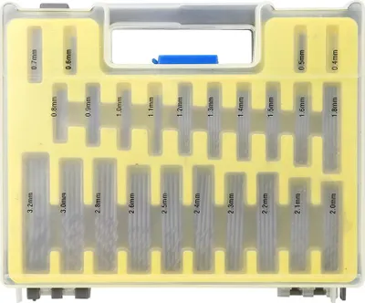 Produktbild von 150-teiliges Spiralbohrer-Mini-Lochöffner-Set, Hardware-Zubehör, Hochgeschwindigkeitsstahl, 0,4–3,2 mm