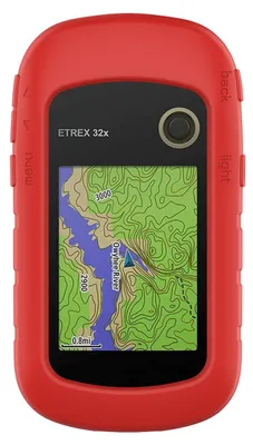 Immagine prodotto di Custodia subtel Silicone compatibile con Garmin eTrex 10 20 20x 22x 30 30x 32x protezione, case, bumper per navigatore GPS in rosso – Assorbe urti, evita danni risparmia costose riparazioni